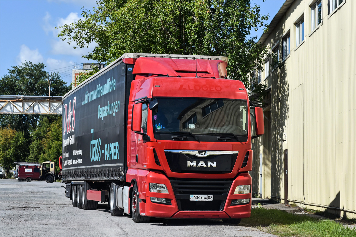 Акмолинская область, № 404 AGA 03 — MAN TGX ('2016) (Общая модель)