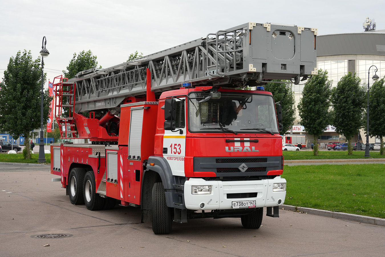 Ленинградская область, № Е 738 ОТ 147 — Урал-C35510; Санкт-Петербург — Финал соревнований по скоростному маневрированию на пожарных автомобилях "Трасса-01", 13.09.2025