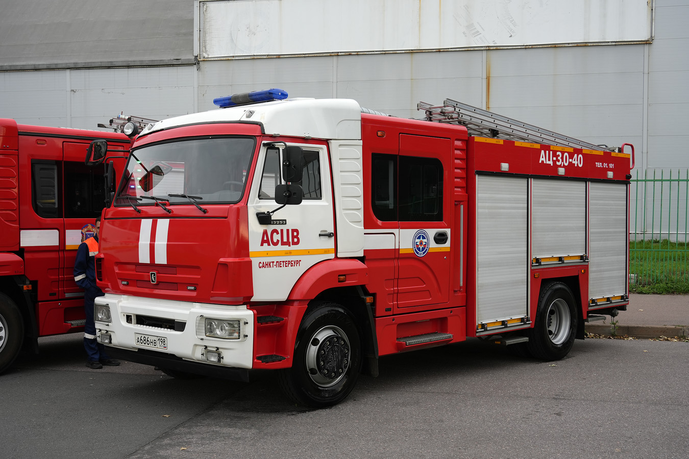 Санкт-Петербург, № А 686 НВ 198 — КамАЗ-43253-R4(28); Санкт-Петербург — Финал соревнований по скоростному маневрированию на пожарных автомобилях "Трасса-01", 13.09.2025