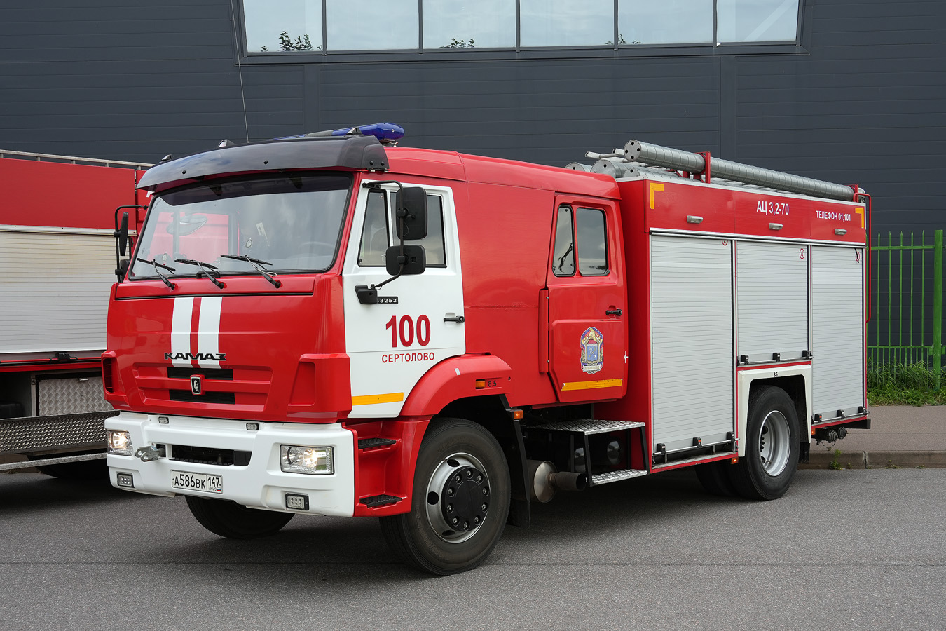 Ленинградская область, № А 586 ВК 147 — КамАЗ-43253-G5(69); Санкт-Петербург — Финал соревнований по скоростному маневрированию на пожарных автомобилях "Трасса-01", 13.09.2025