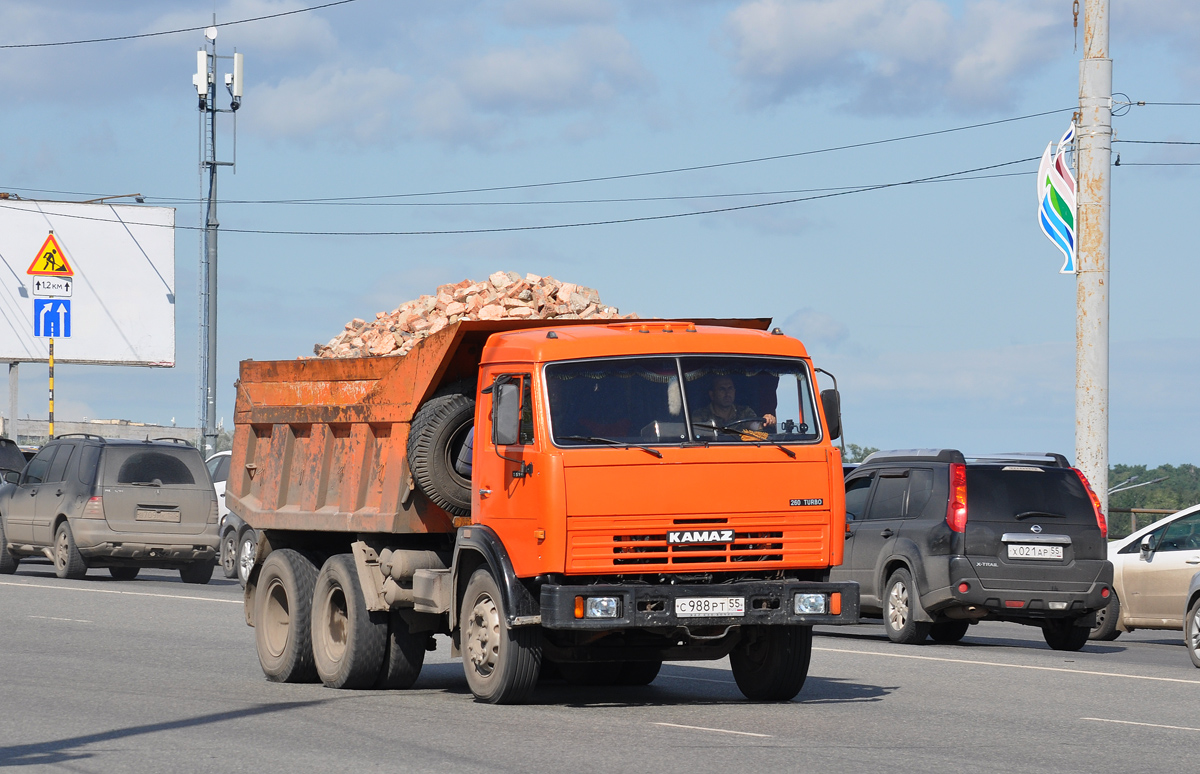 Омская область, № С 988 РТ 55 — КамАЗ-55111-13 [55111N]