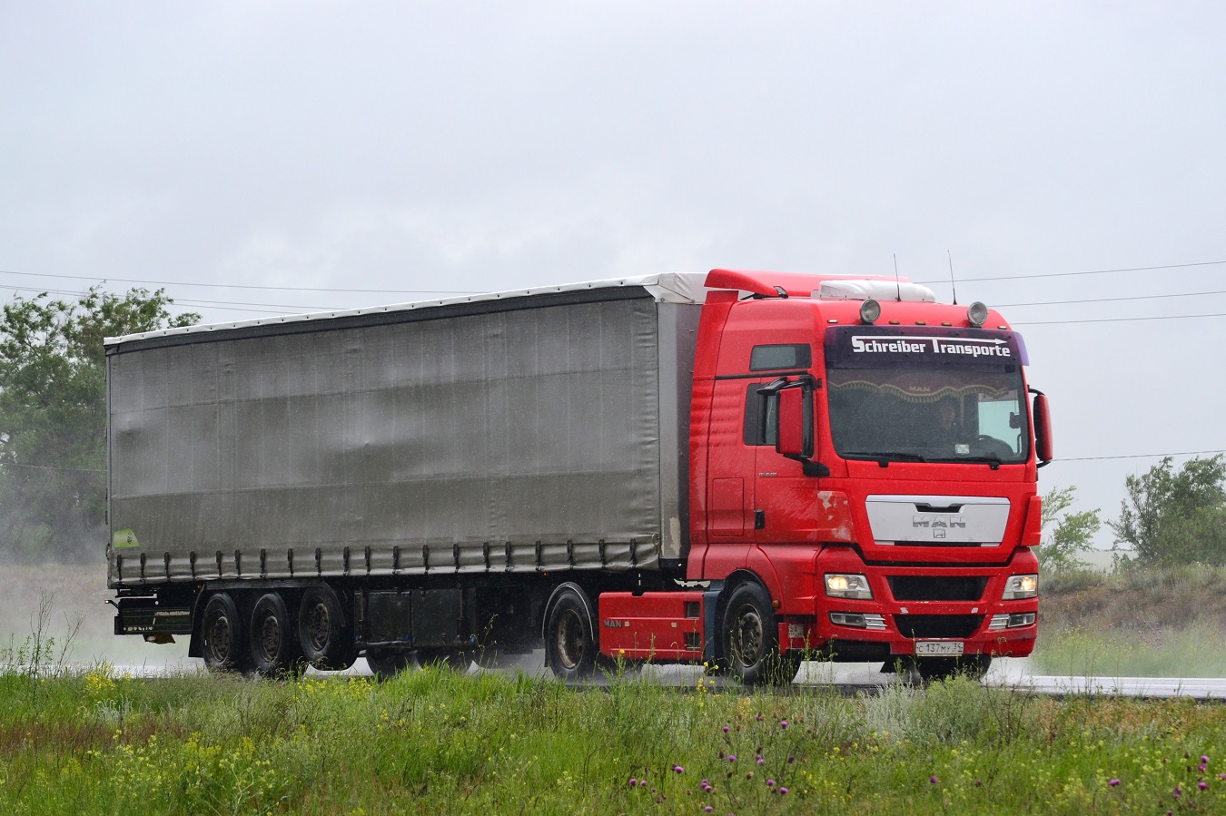 Волгоградская область, № С 137 МУ 34 — MAN TGX ('2007) 18.480