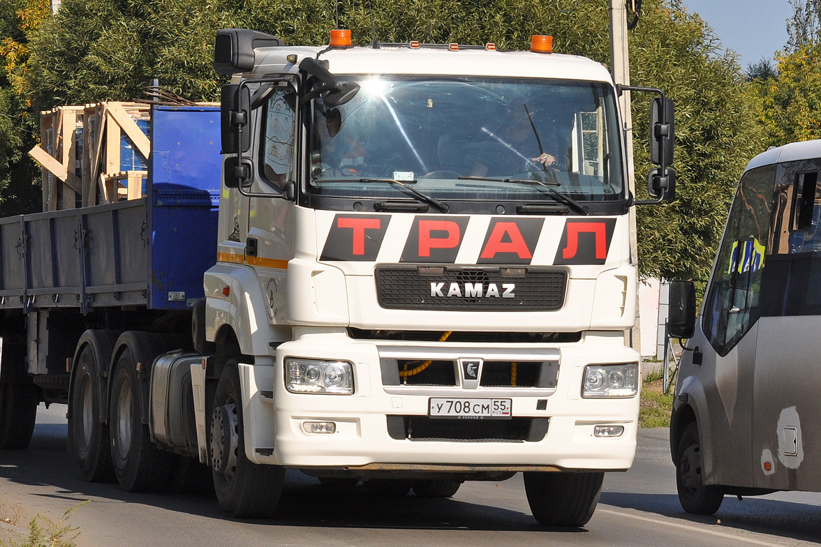 Омская область, № У 708 СМ 55 — КамАЗ-65206-T5(68)