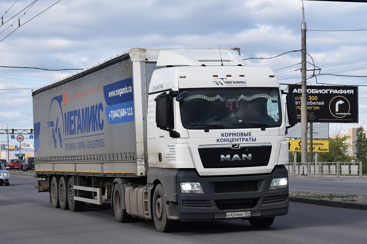 Волгоградская область, № Е 454 МК 134 — MAN TGX ('2007) 18.400