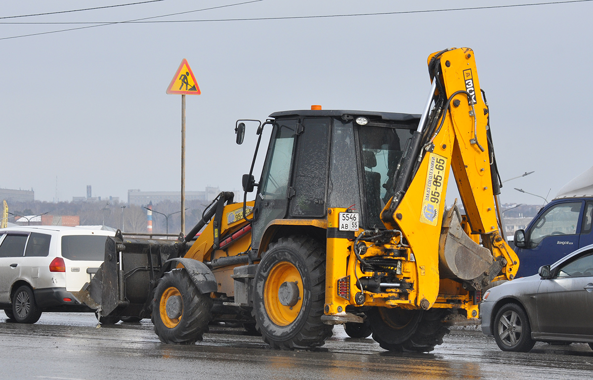 Омская область, № 5546 АВ 55 — JCB 3CX