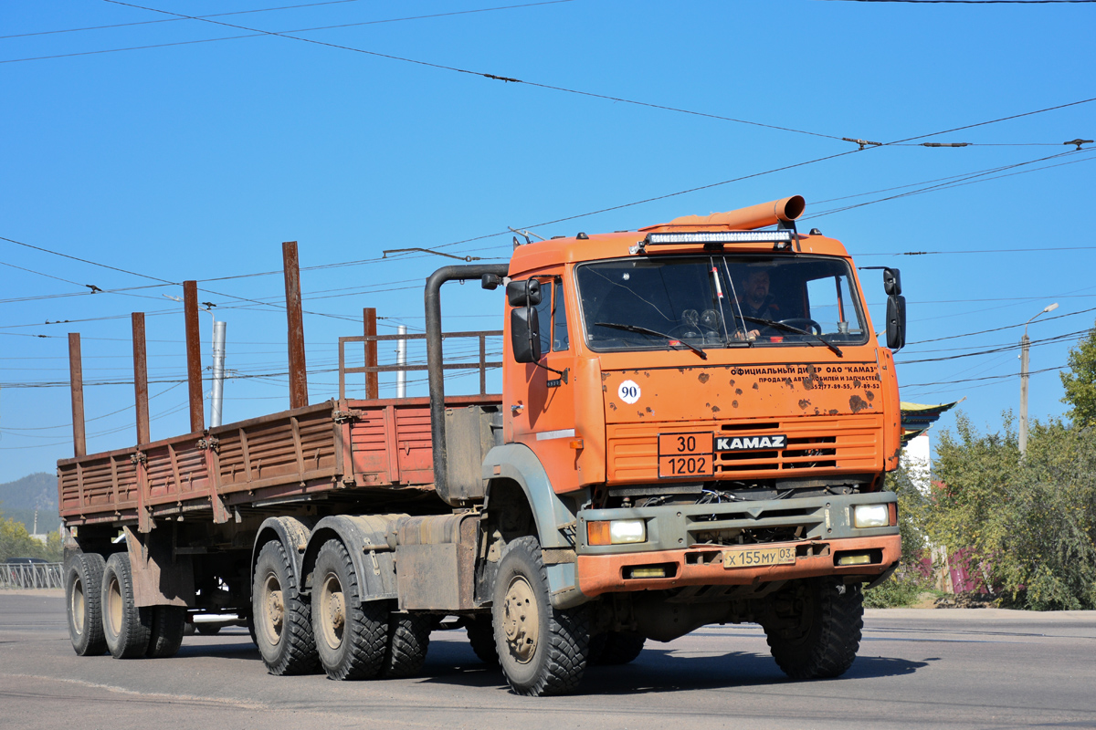 Бурятия, № Х 155 МУ 03 — КамАЗ-6522 (общая модель)