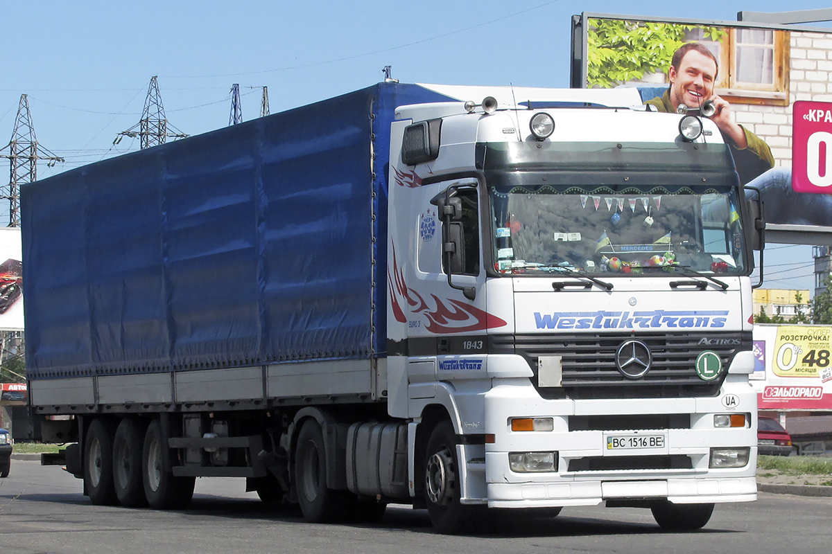 Львовская область, № ВС 1516 ВЕ — Mercedes-Benz Actros ('2003) 1844