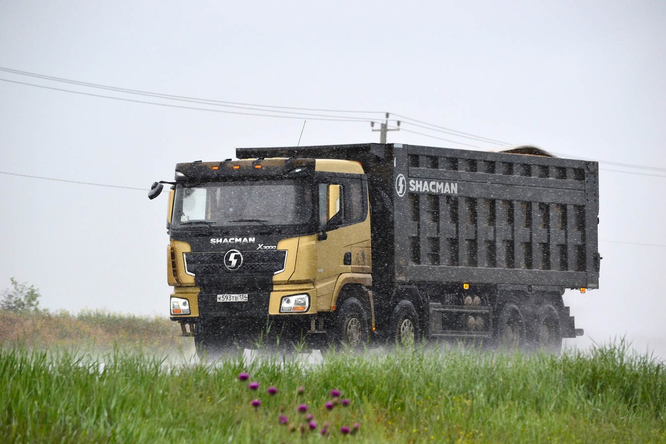 Волгоградская область, № К 593 ТВ 134 — Shaanxi Shacman X3000 SX3318