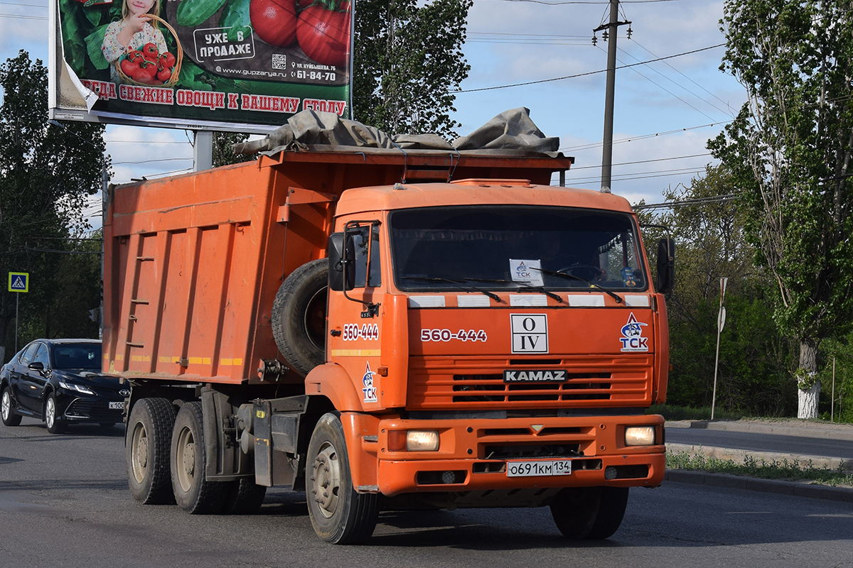 Волгоградская область, № О 691 КМ 134 — КамАЗ-6520 [652000]