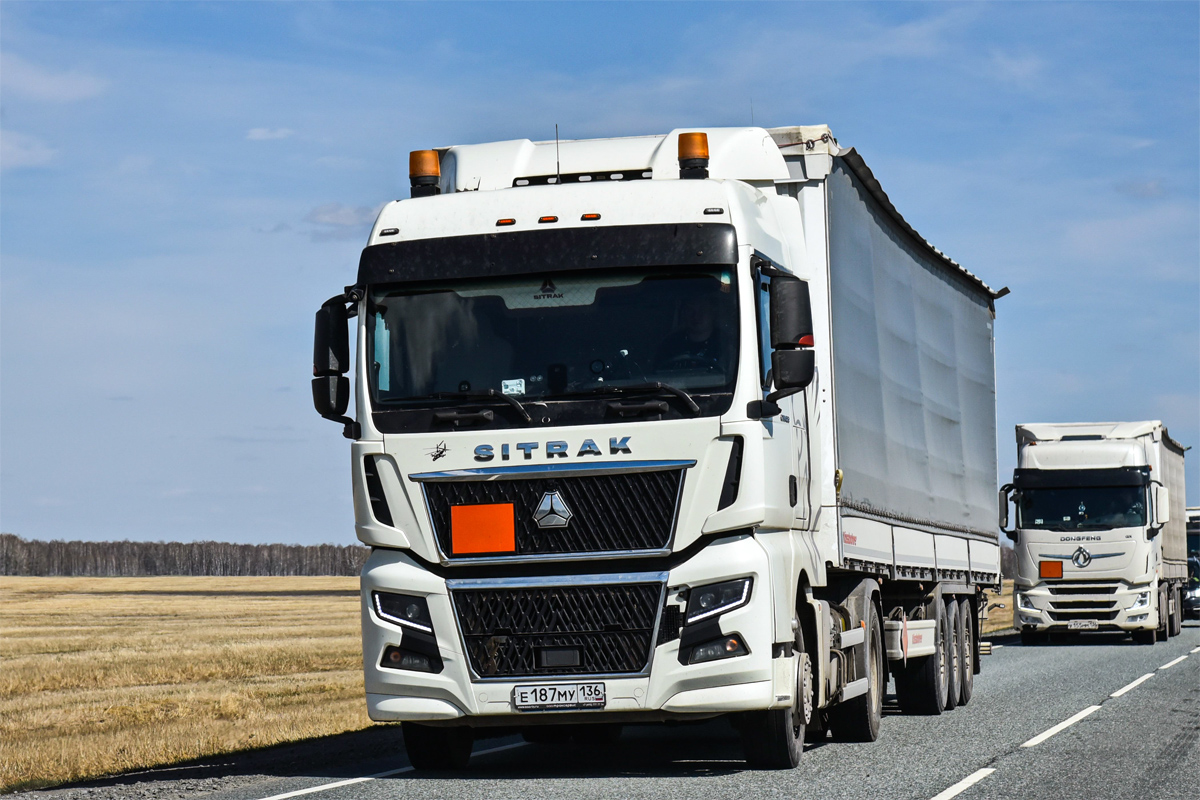 Воронежская область, № Е 187 МУ 136 — Sitrak C7H ZZ4186 MAX