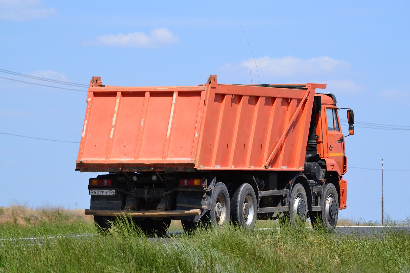 Волгоградская область, № К 922 РН 134 — КамАЗ-65201-53