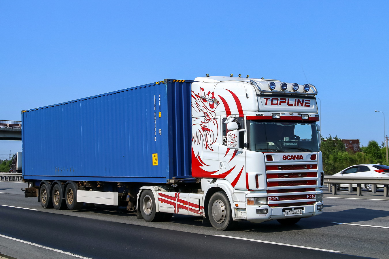Санкт-Петербург, № Т 143 АА 98 — Scania ('1996) R124L