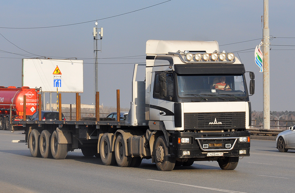 Омская область, № С 435 ММ 55 — МАЗ-6430A8