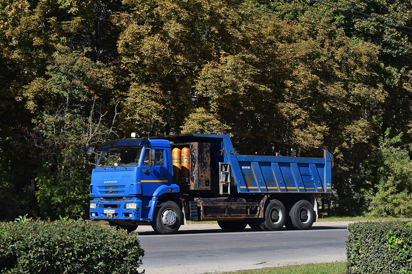 Липецкая область, № О 617 АМ 48 — КамАЗ-6520 (общая модель)
