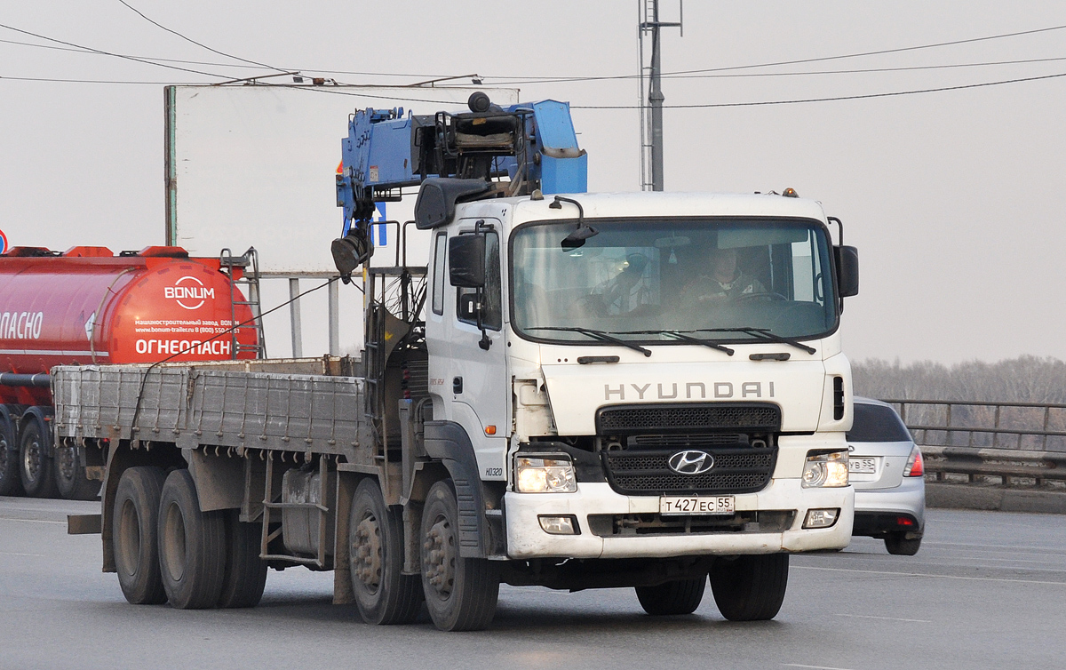 Омская область, № Т 427 ЕС 55 — Hyundai Power Truck HD320