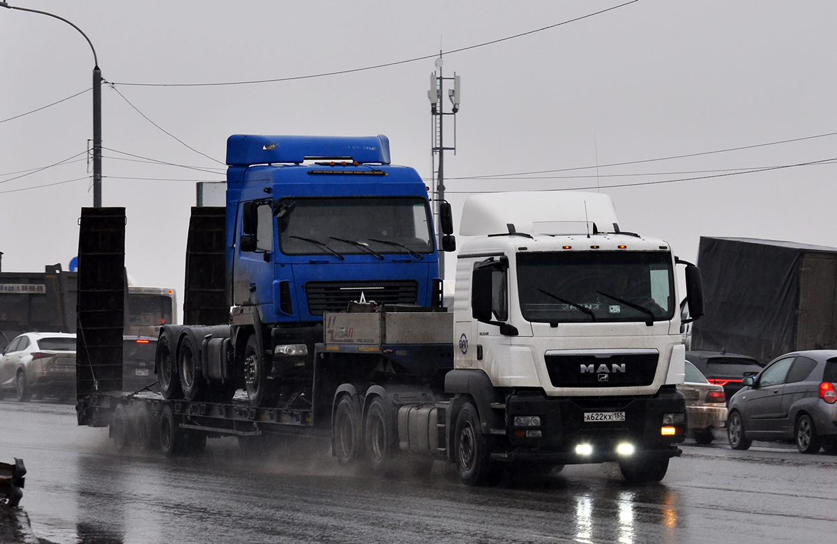 Омская область, № А 622 КХ 155 — MAN TGS 33.480; Омская область — Автомобили с нечитаемыми на фото номерами