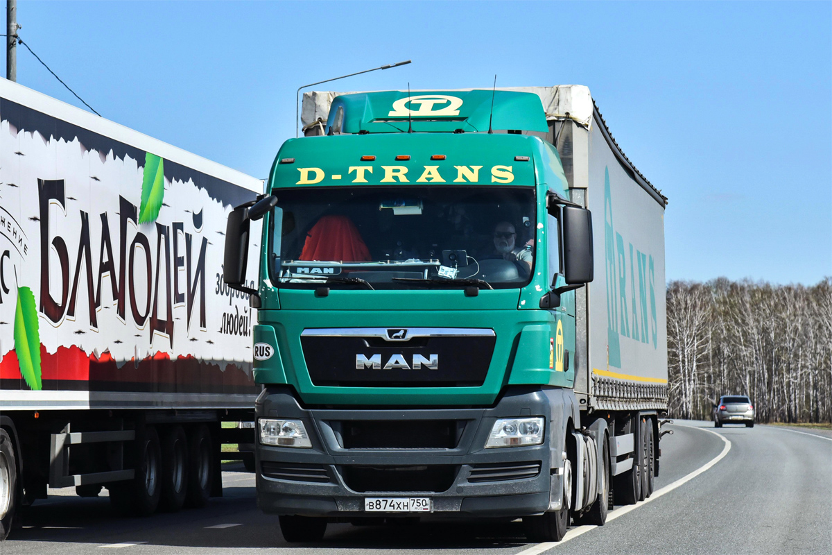 Московская область, № В 874 ХН 750 — MAN TGX ('2007) 18.400
