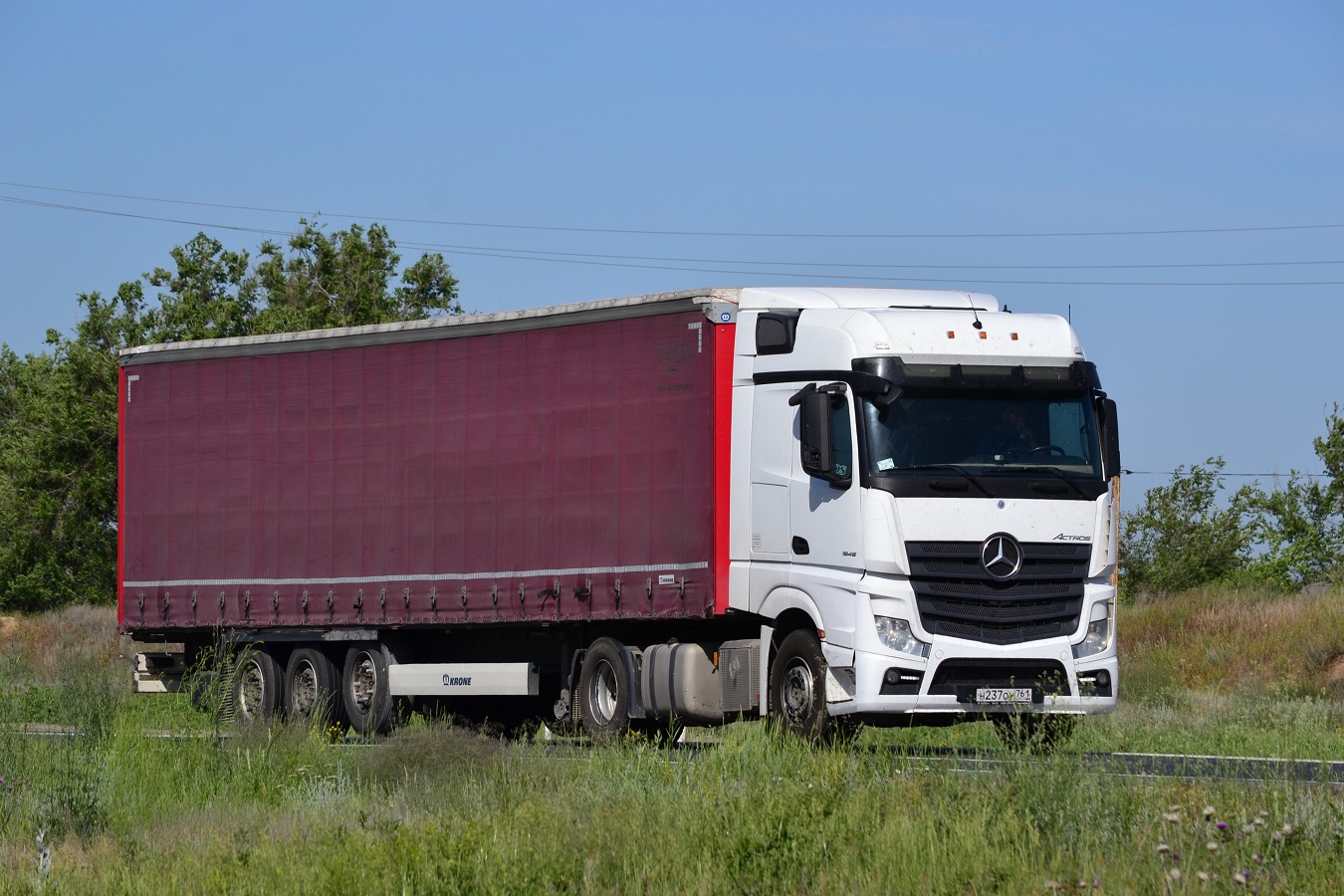 Ростовская область, № Н 237 ОУ 761 — Mercedes-Benz Actros ('2018) 1845
