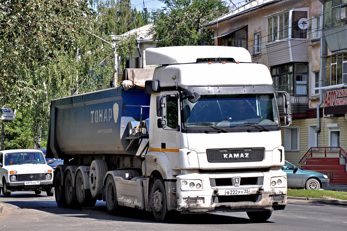 Алтайский край, № В 222 РУ 22 — КамАЗ-5490-T5(68)