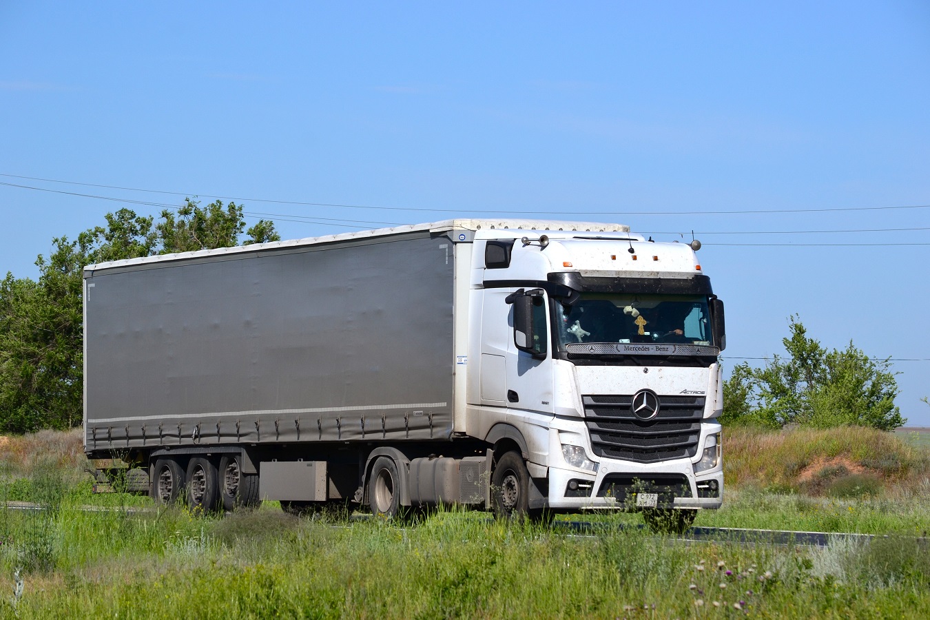 Ульяновская область, № С 972 ХМ 73 — Mercedes-Benz Actros ('2018) 1851