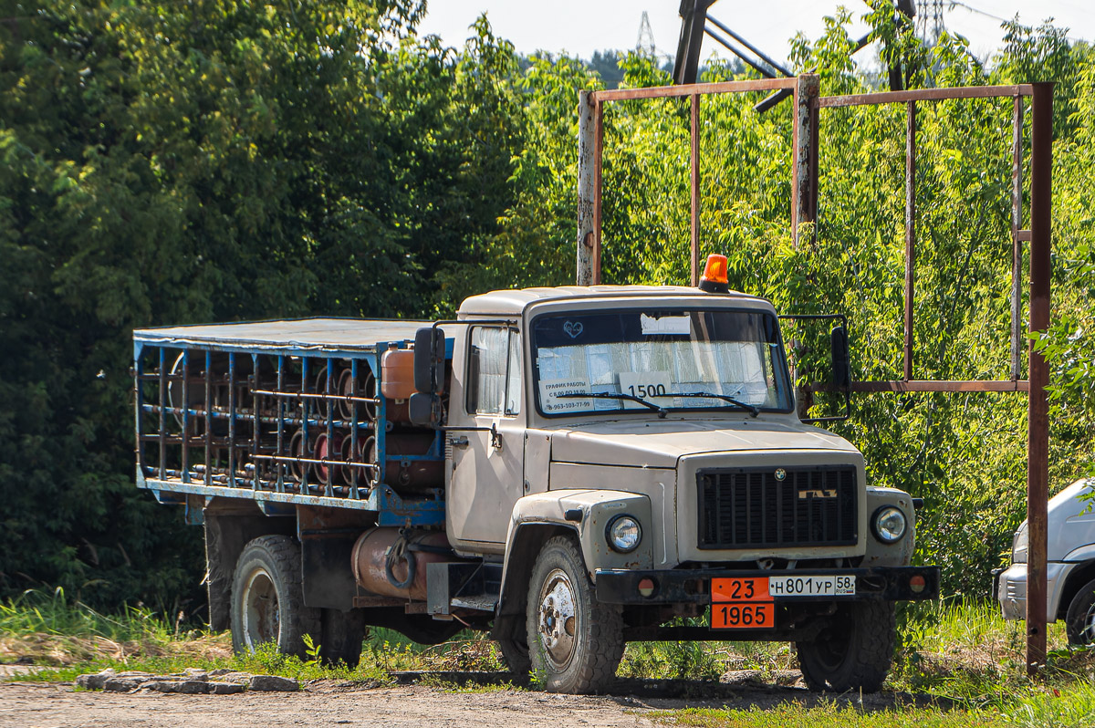 Пензенская область, № Н 801 УР 58 — ГАЗ-33073