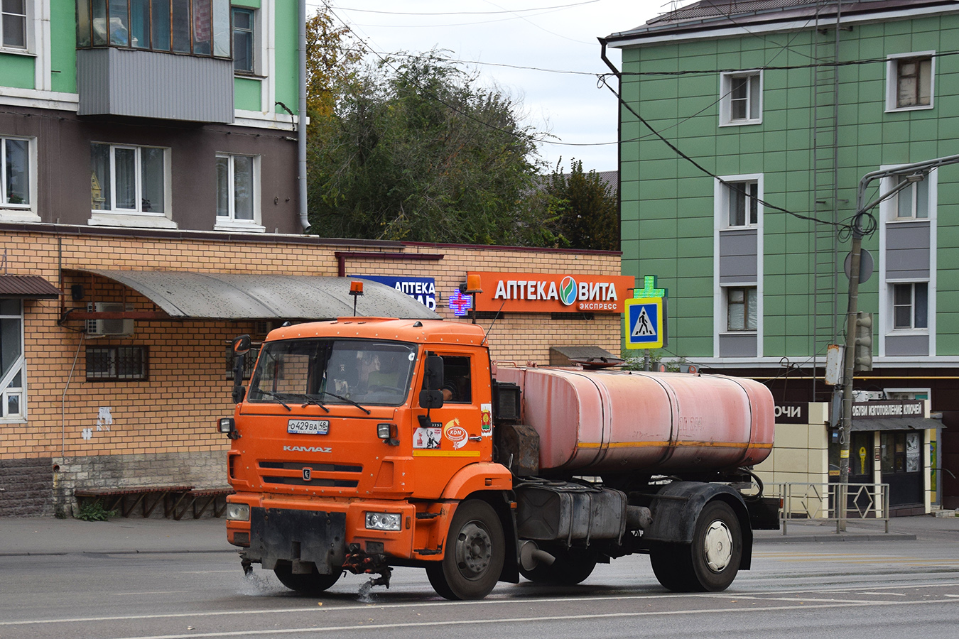 Липецкая область, № О 429 ВА 48 — КамАЗ-43253 (общая модель)