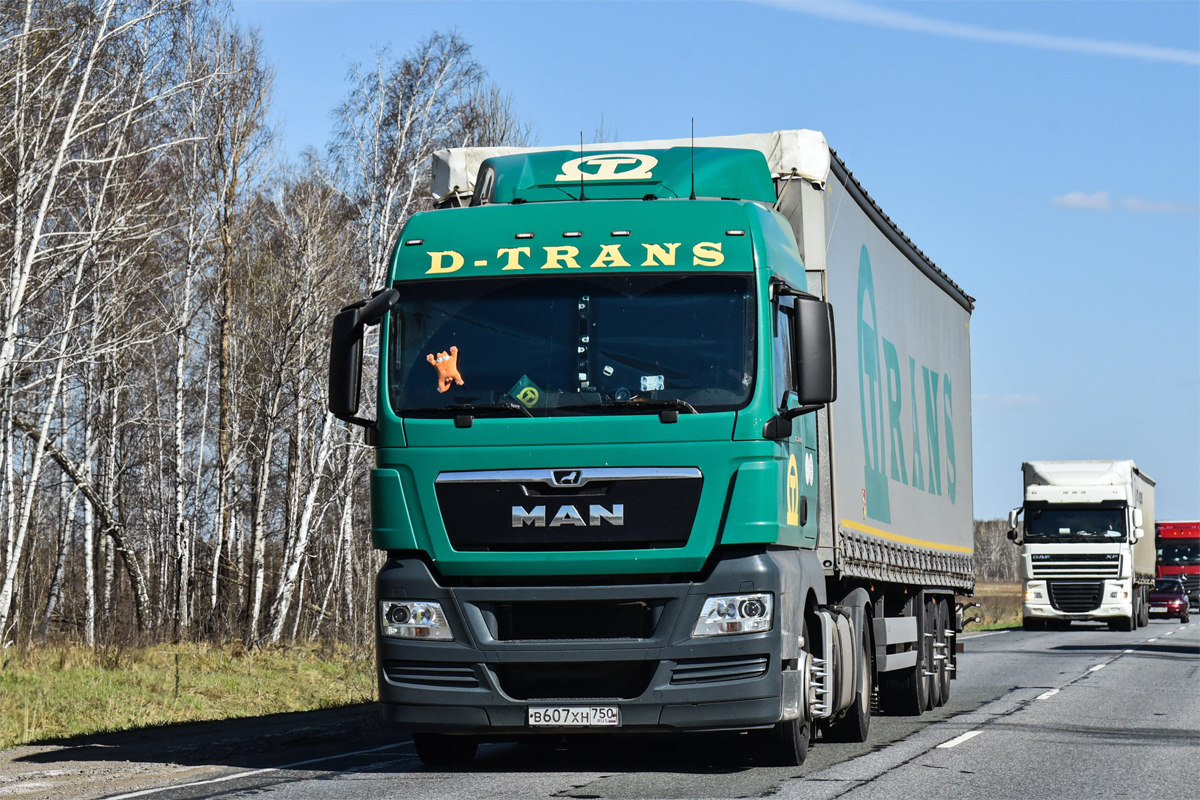 Московская область, № В 607 ХН 750 — MAN TGX ('2007) 18.400