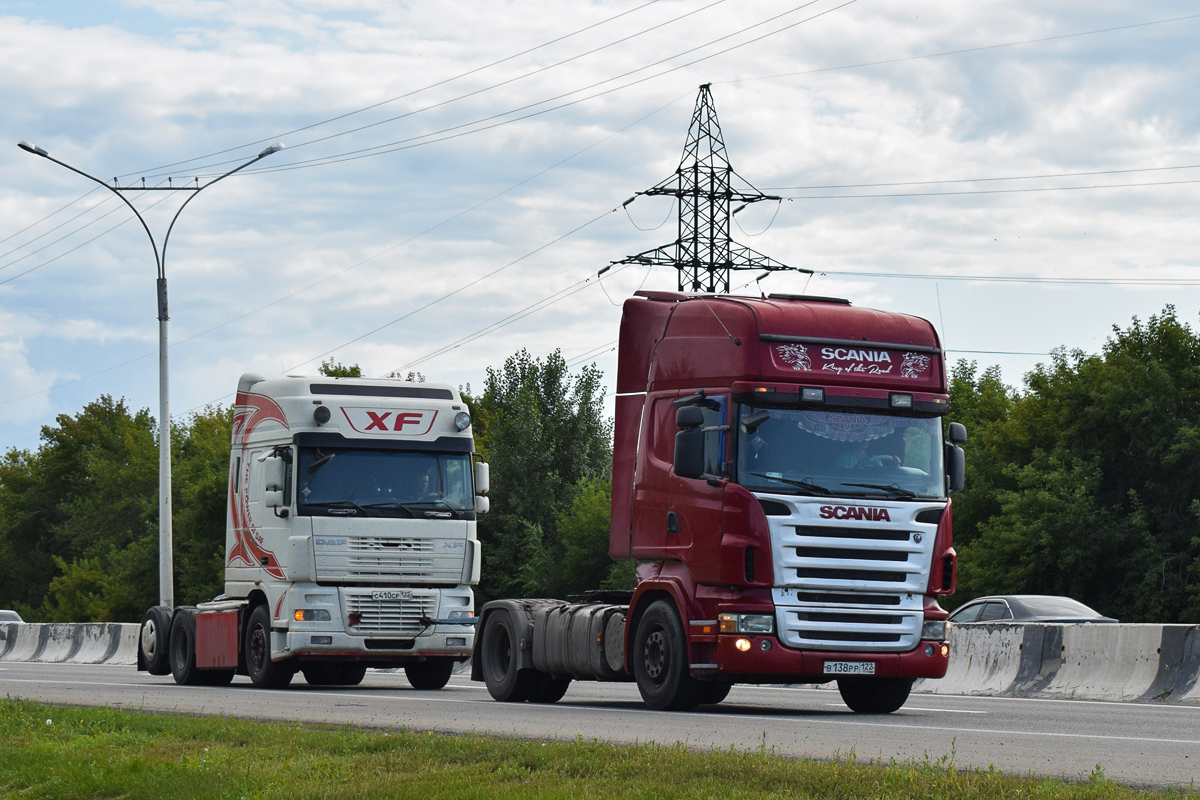 Алтайский край, № В 138 РР 122 — Scania ('2004) R420; Алтайский край, № С 410 СР 122 — DAF XF95 FTS