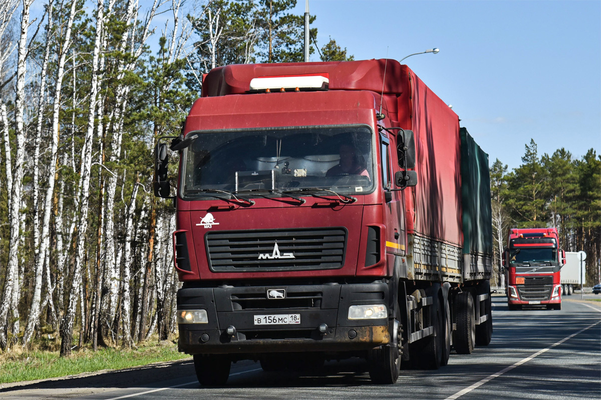 Удмуртия, № В 156 МС 18 — МАЗ-6312C9