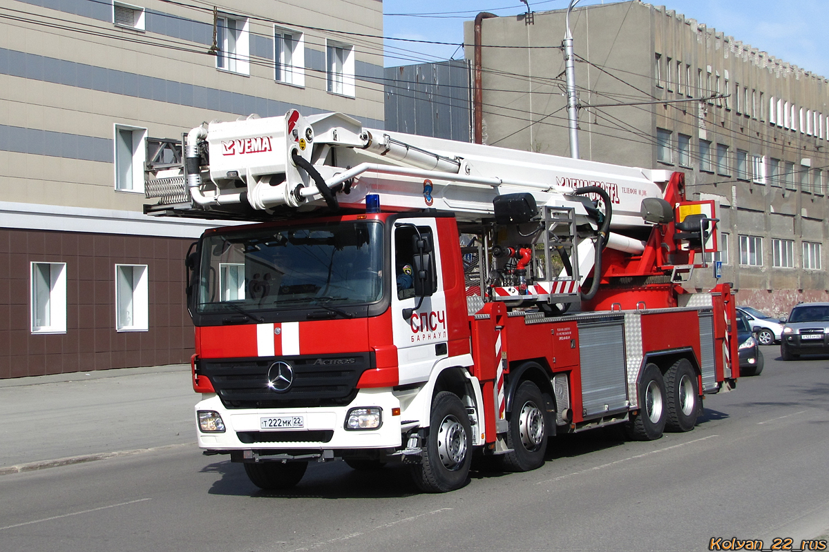 Алтайский край, № Т 222 МК 22 — Mercedes-Benz Actros ('2003) 4141; Алтайский край — День пожарной охраны 2022