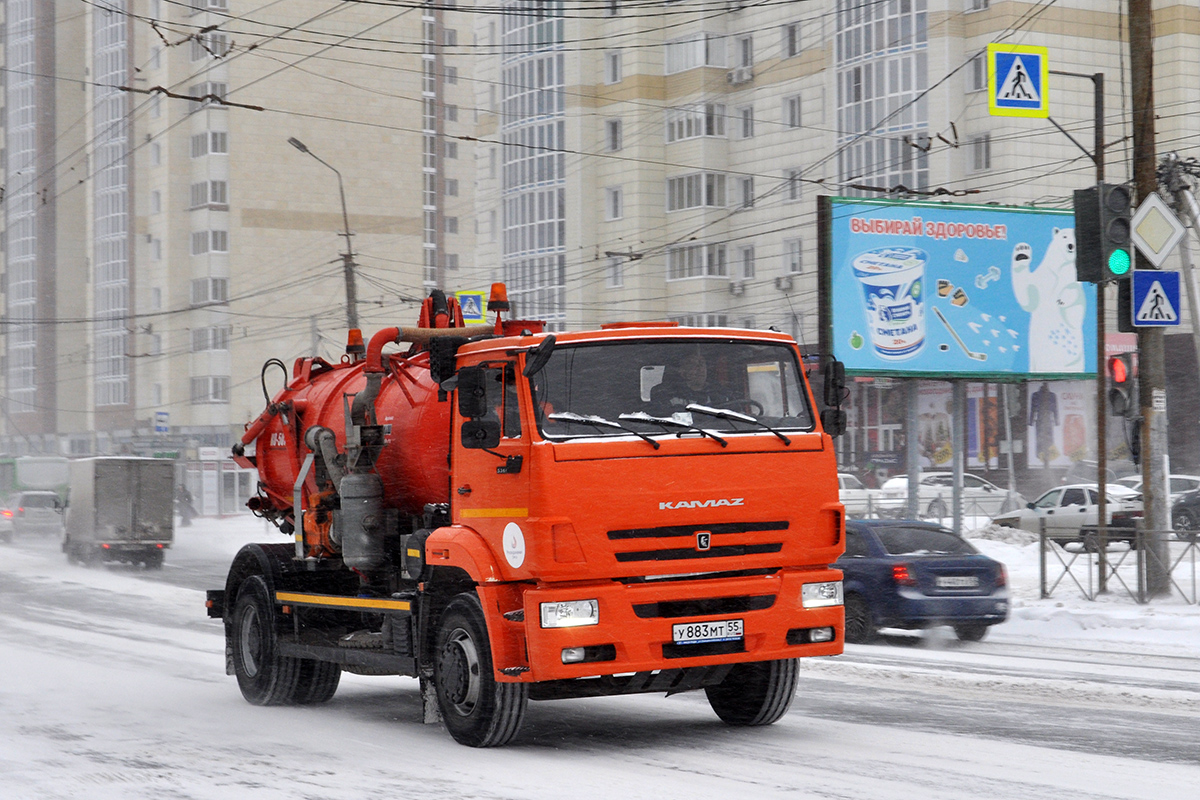 Омская область, № У 883 МТ 55 — КамАЗ-53605-A5(48)