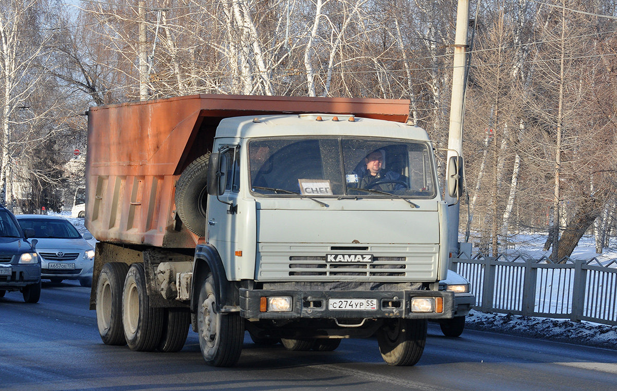 Омская область, № С 274 УР 55 — КамАЗ (общая модель)