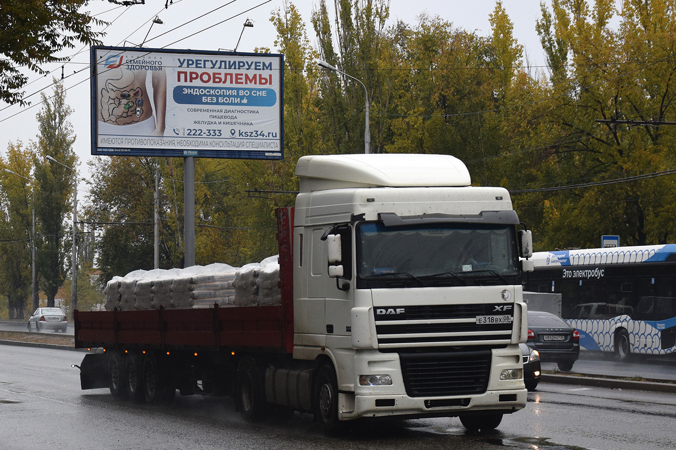 Калмыкия, № Е 318 ВХ 08 — DAF XF95 FT