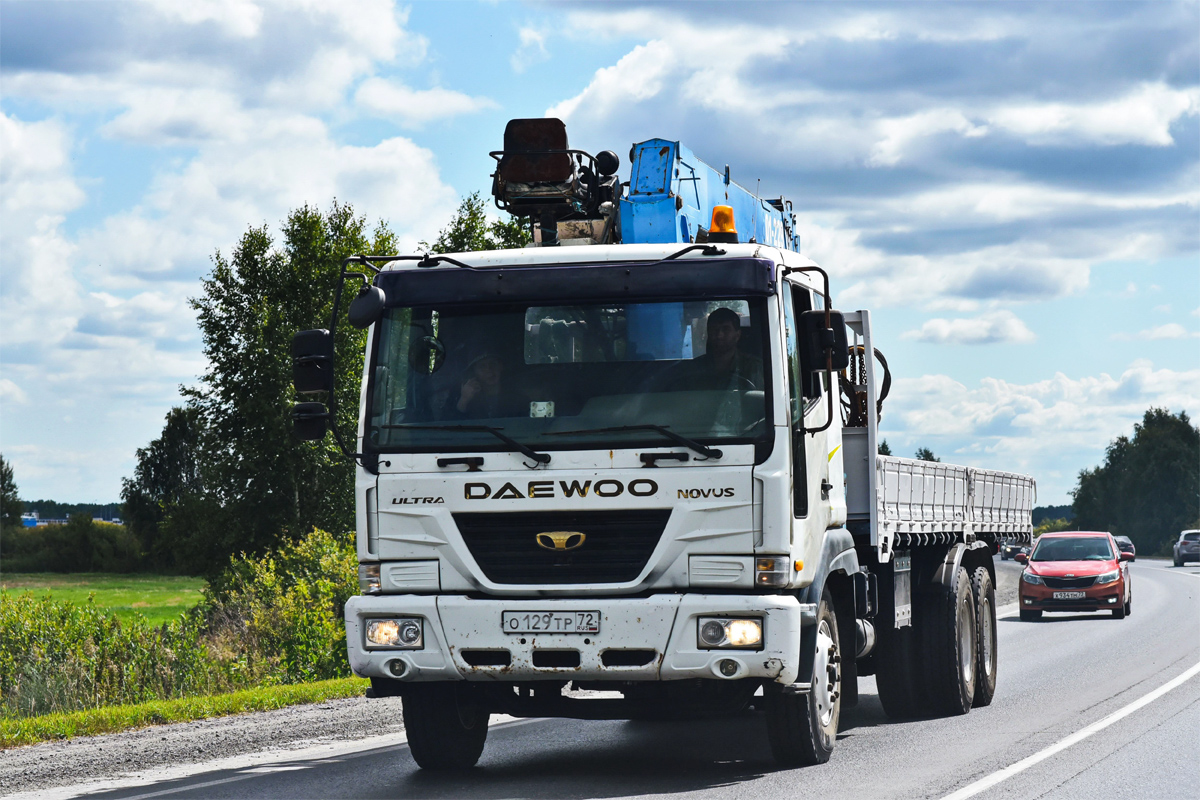 Тюменская область, № О 129 ТР 72 — Daewoo Novus