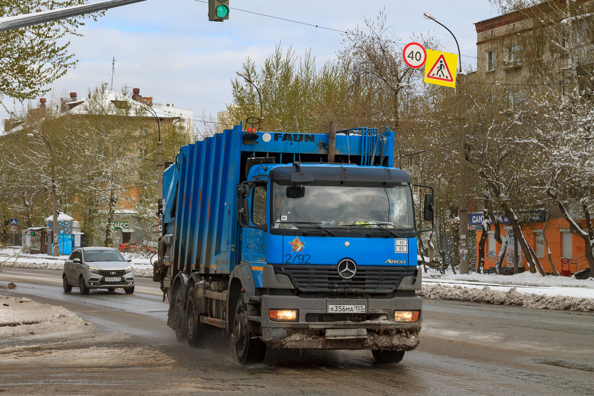 Омская область, № 2/92 — Mercedes-Benz Atego (общ.м)