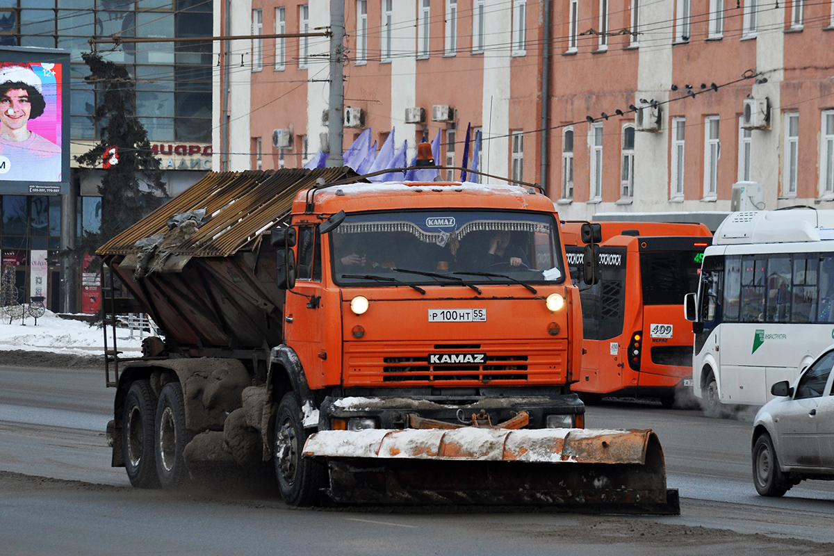 Омская область, № Р 100 НТ 55 — КамАЗ-65115-62