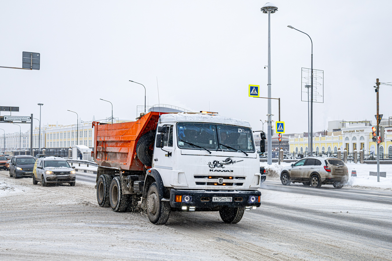 Свердловская область, № А 475 НО 196 — КамАЗ-55111-02 [55111C]