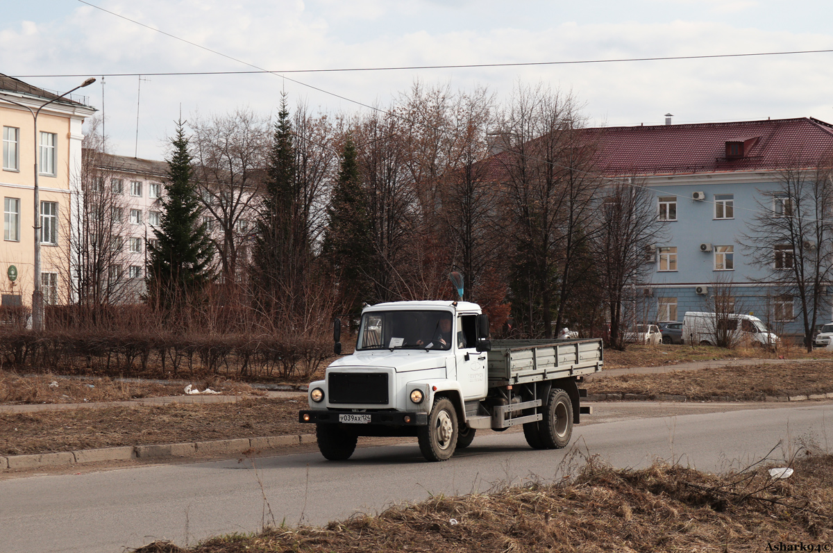 Красноярский край, № У 039 АХ 124 — ГАЗ-3309