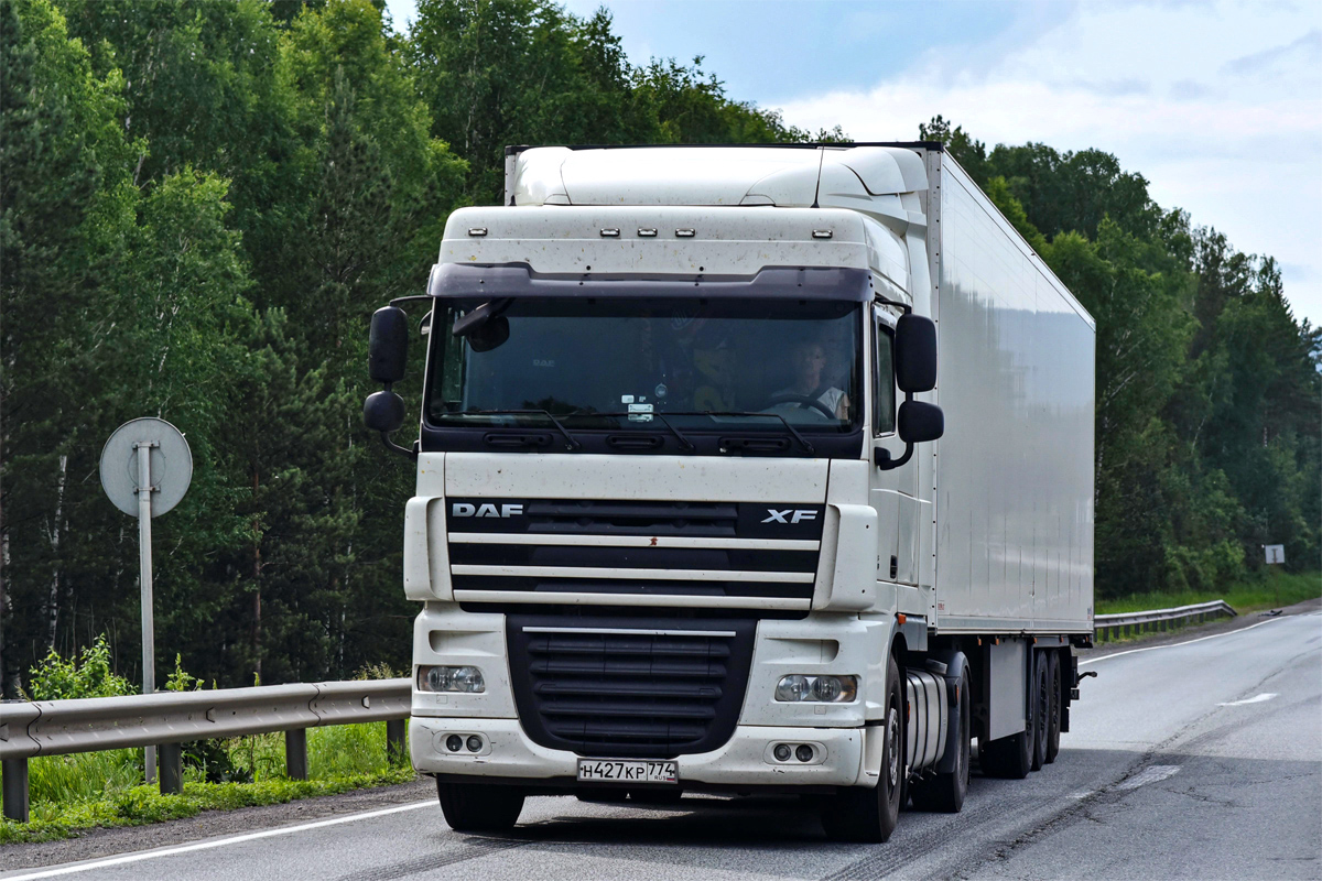 Челябинская область, № Н 427 КР 774 — DAF XF105 FT