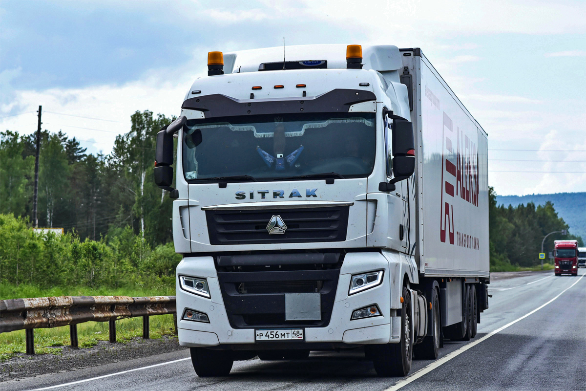 Липецкая область, № Р 456 МТ 48 — Sitrak C7H ZZ4186