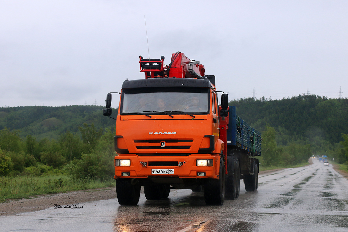 Саха (Якутия), № Е 434 КХ 14 — КамАЗ-53504-46