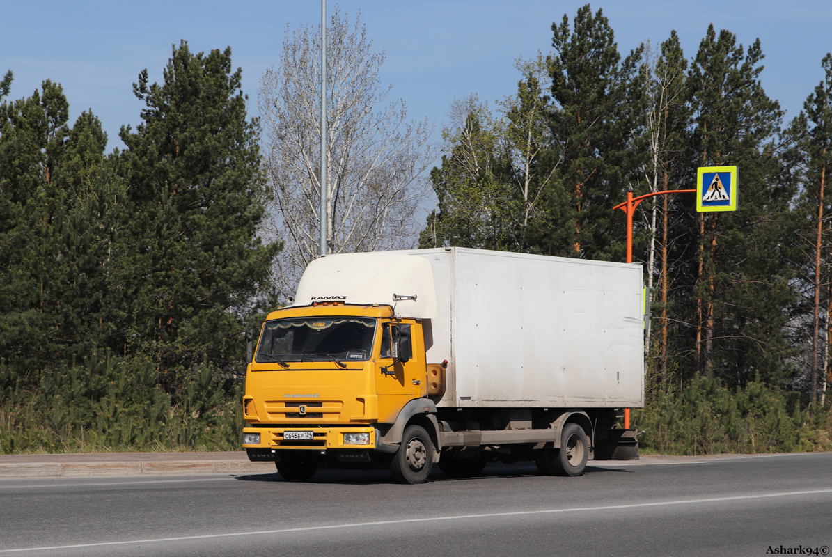 Красноярский край, № С 646 ЕР 124 — КамАЗ-4308 [430800]