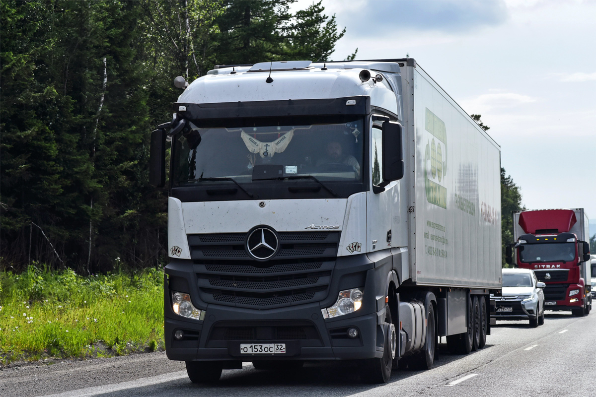 Брянская область, № О 153 ОС 32 — Mercedes-Benz Actros ('2022) [LRD]