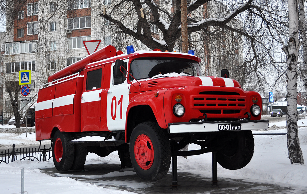 Омская область, № 00-01 ГАП — ЗИЛ-130 (общая модель); Техника на постаментах, памятники (Омская область)