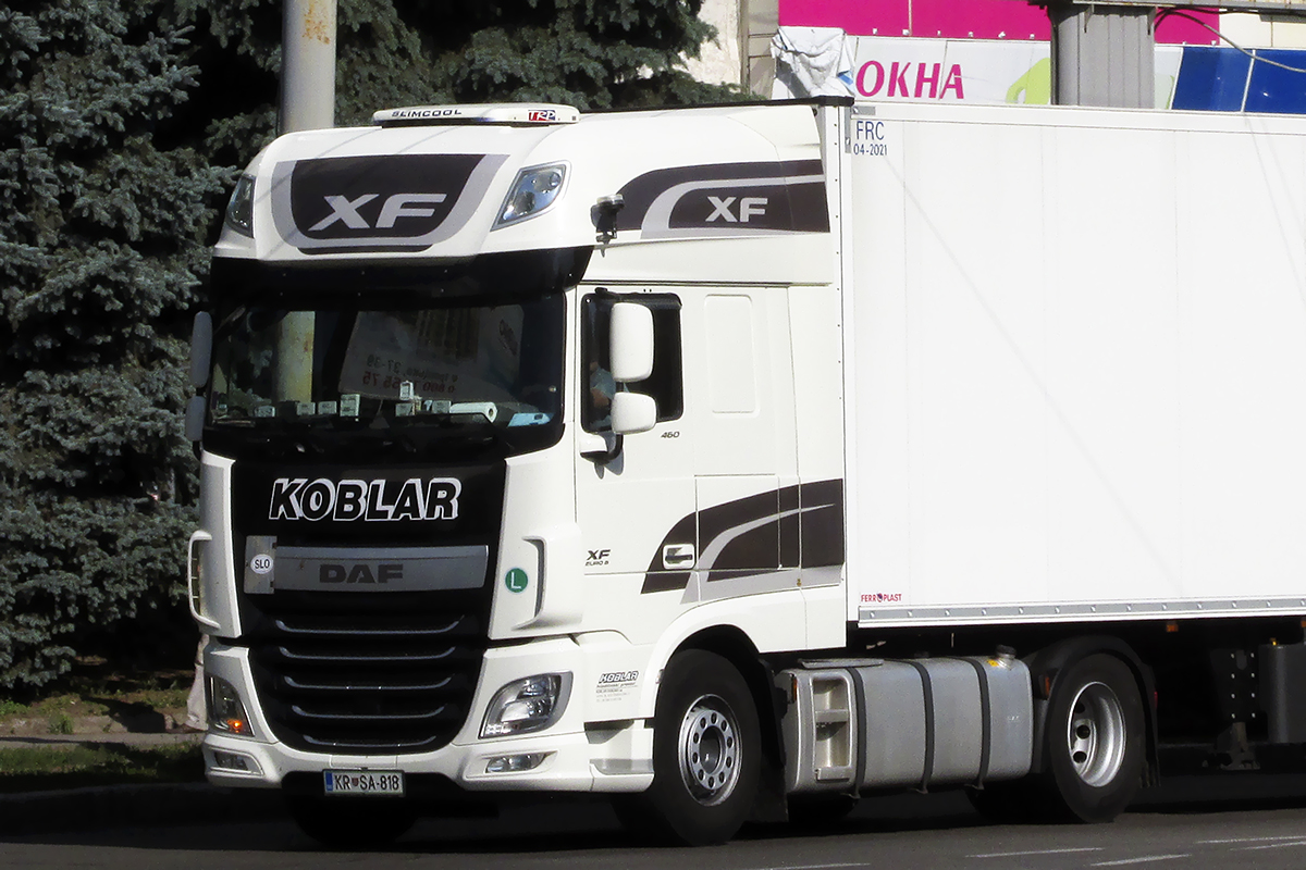 Словения, № KR SA-818 — DAF XF Euro6 FT