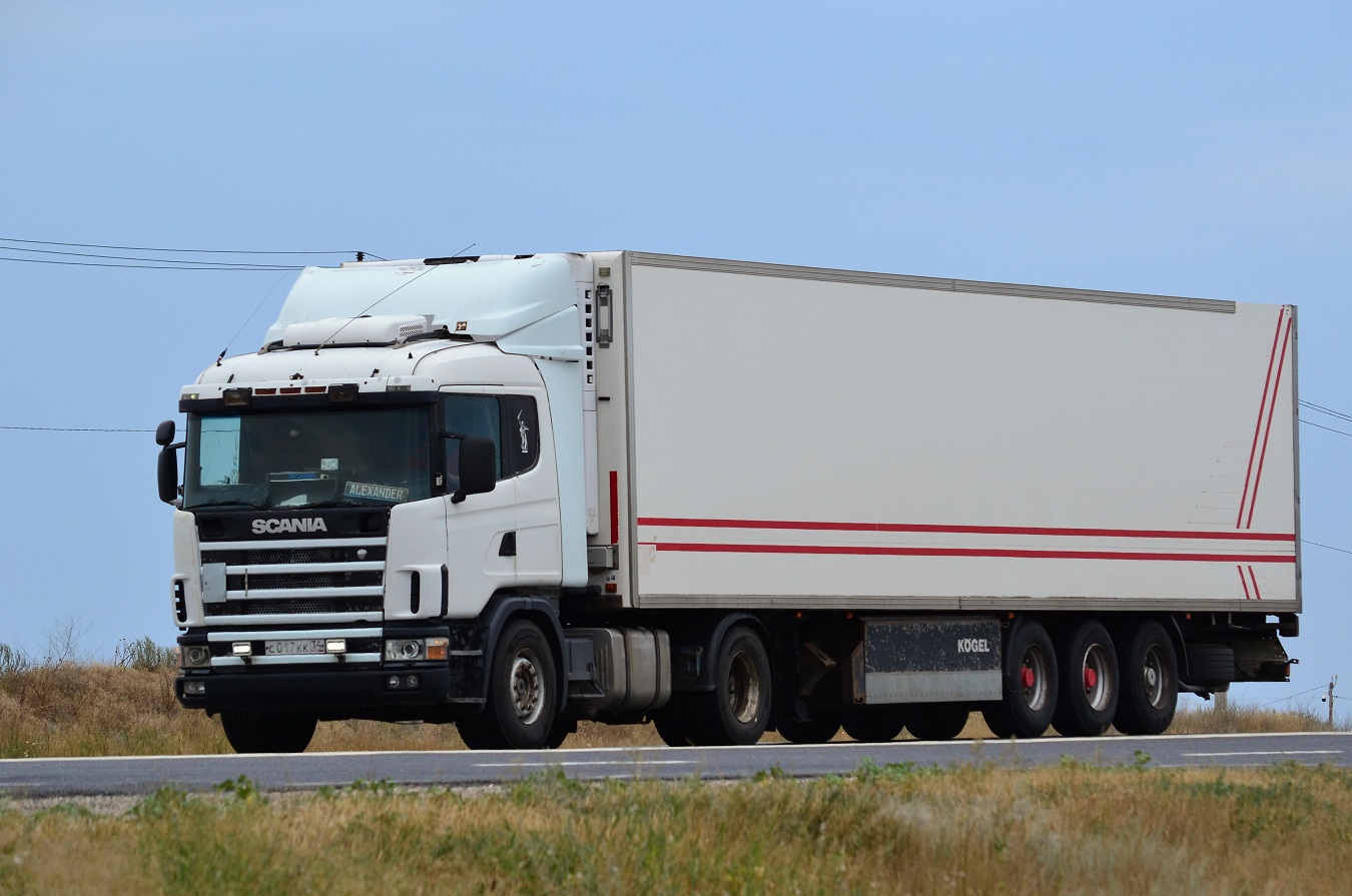 Волгоградская область, № С 017 КК 34 — Scania ('1996) P124G