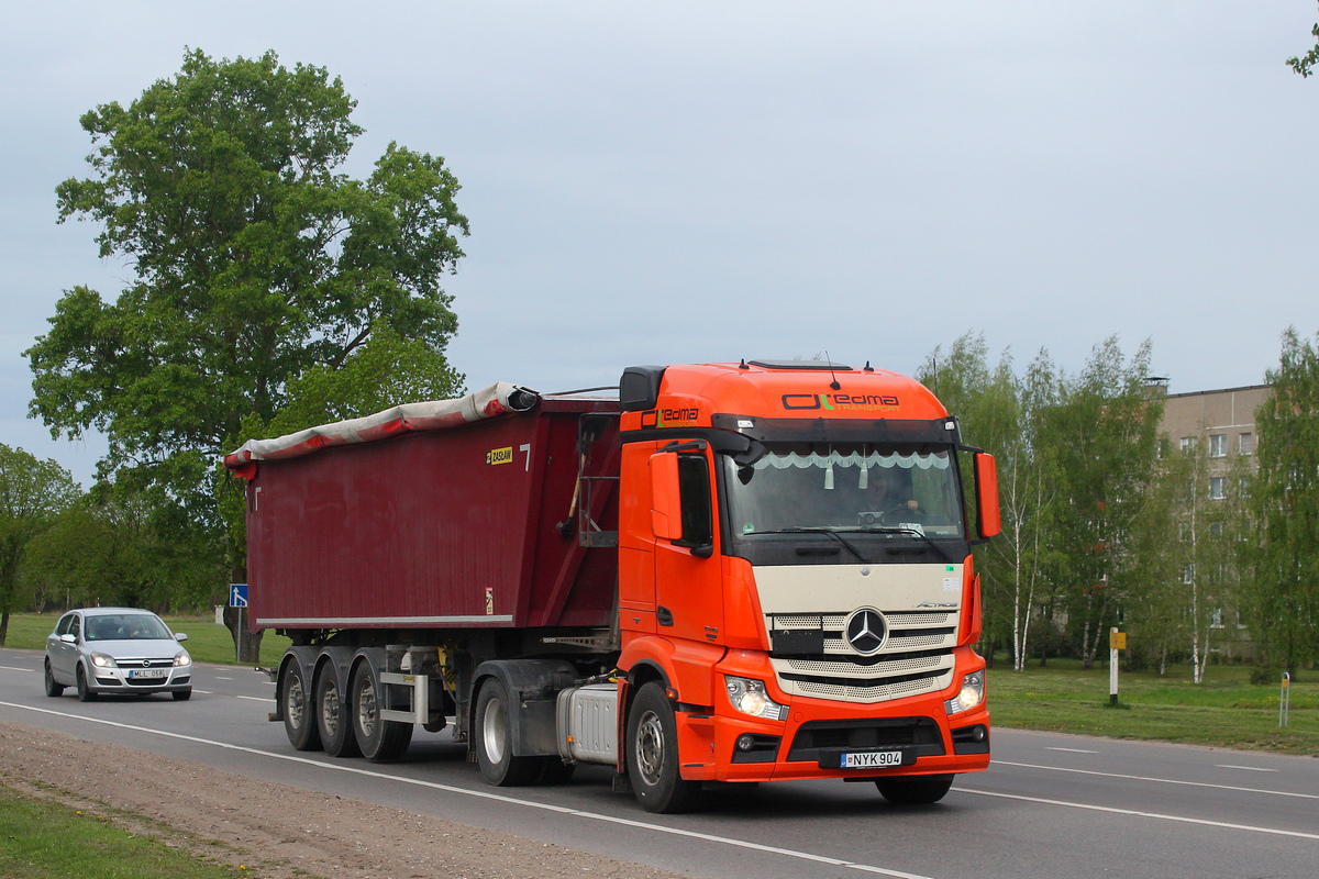 Литва, № NYK 904 — Mercedes-Benz Actros ('2011)