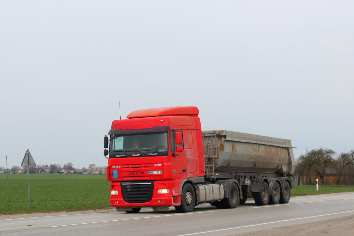 Литва, № MNY 389 — DAF XF105 FT