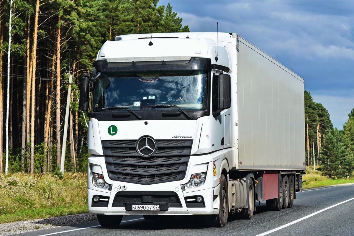 Смоленская область, № А 690 ОУ 67 — Mercedes-Benz Actros ('2018) 1851