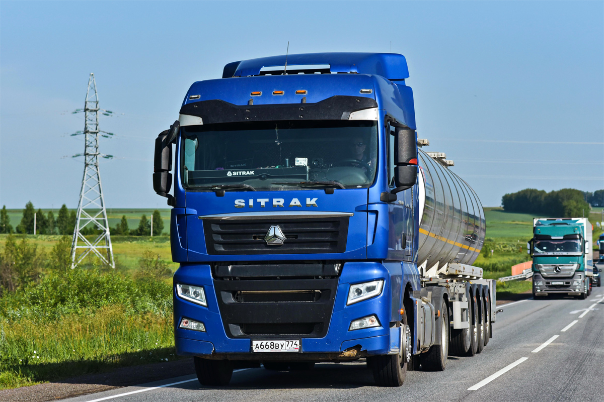 Челябинская область, № А 668 ВУ 774 — Sitrak C7H ZZ4186